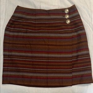 Vintage Lauren Ralph Lauren Red and Orange Mini Pencil Skirt